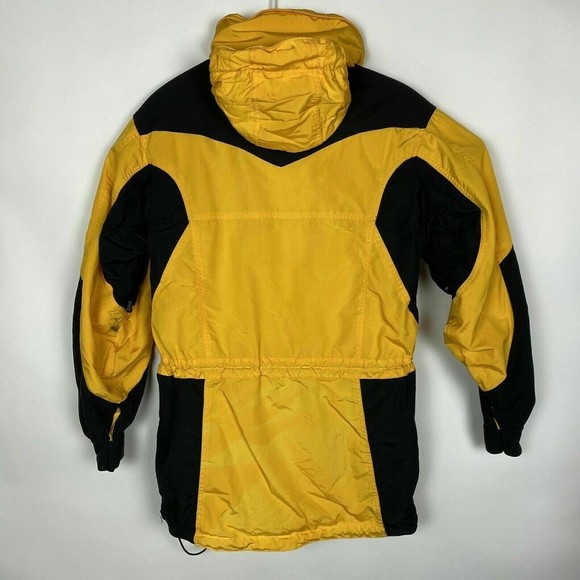 The North Face Jacket Women 8 Ski Snowboar Yellow Black Extreme Light Hooded VTG - Picture 2 of 12